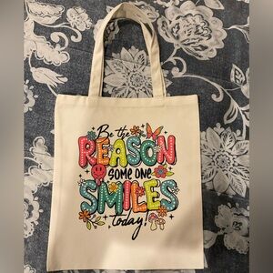 Colorful Graphic Canvas Tote Bag